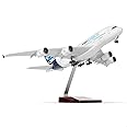 QIYUMOKE 1/200 Scale A380 Prototype Diecast Airplane - Airbus A380 Model Plane Kit with Stand (14 in-L), Pre-Built Model Aircraft for Adults - Aviation Creative Gift, Tabletop Collection Display