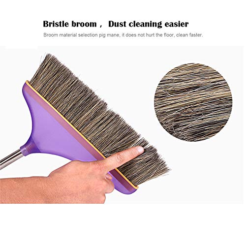 image for Anshinto Dust Pan and Broom/Dustpan Cleans Broom Combo, Long Handle fo