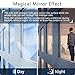 Homein One Way Mirror Film Silver Reflective Window Film Daytime Privacy Solar Reflective Window Tint Self Adhesive Mirror Paper Glass Sticker Heat Control Anti-UV for Office Home 17.5 x 78.7 inch