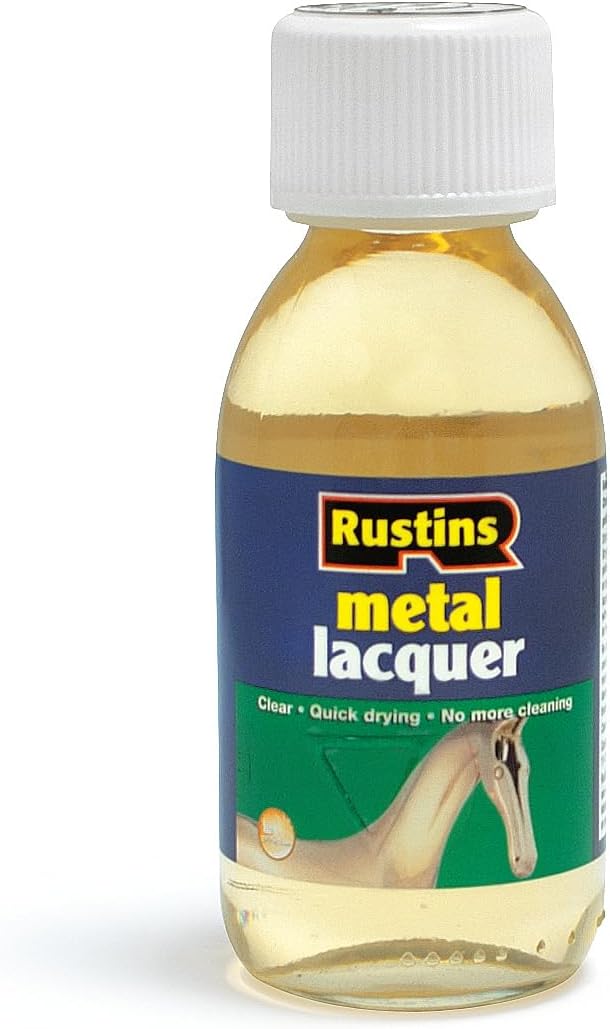 Rustins Clear Metal Lacquer 125ml Non-Yellowing Fast Drying Paint Protection