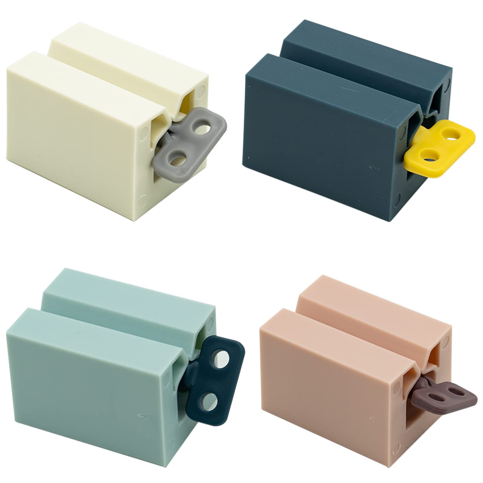 4 PCS Toothpaste Squeezer, Rolling Tube Toothpaste Squeezer with Frosted Handles Toothpaste Holder Stand,Saves Toothpaste and Creams (4 Colors)