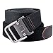 Drizzte 51'' Long Belt Plus Size Double D Ring Mens Canvas Web Belts Black
