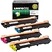 LINKYO Compatible Toner Cartridge Replacement for Brother TN221BK TN225C TN225M TN225Y (Black, Cyan, Magenta, Yellow, 4-Pack)