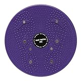 Figure Twister Twisting Waist Disc Waist Twister Ankle Body Aerobic Exercise Foot Exercise Fitness Twister Figure Trimmer Magnet Balance Rotating Board (PPPurple)