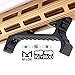 SmallDen Aluminum M-LOK KEYMOD Accessories for Mlok Picatinny Rail,fit Keymod Rail Sections(Black)