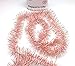 PEPPERLONELY 36 FT Christmas Tinsel Garland Classic Christmas Decorations, Rose Gold/White Pink