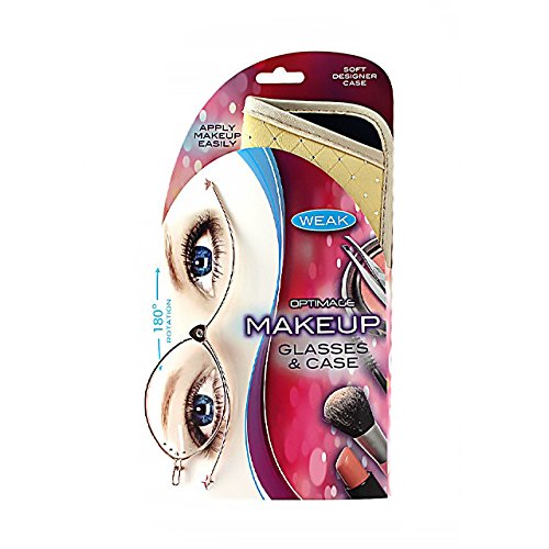 ForresterVos Optimage Magnifying Flip Lens Makeup Glasses & Case Medium Strength