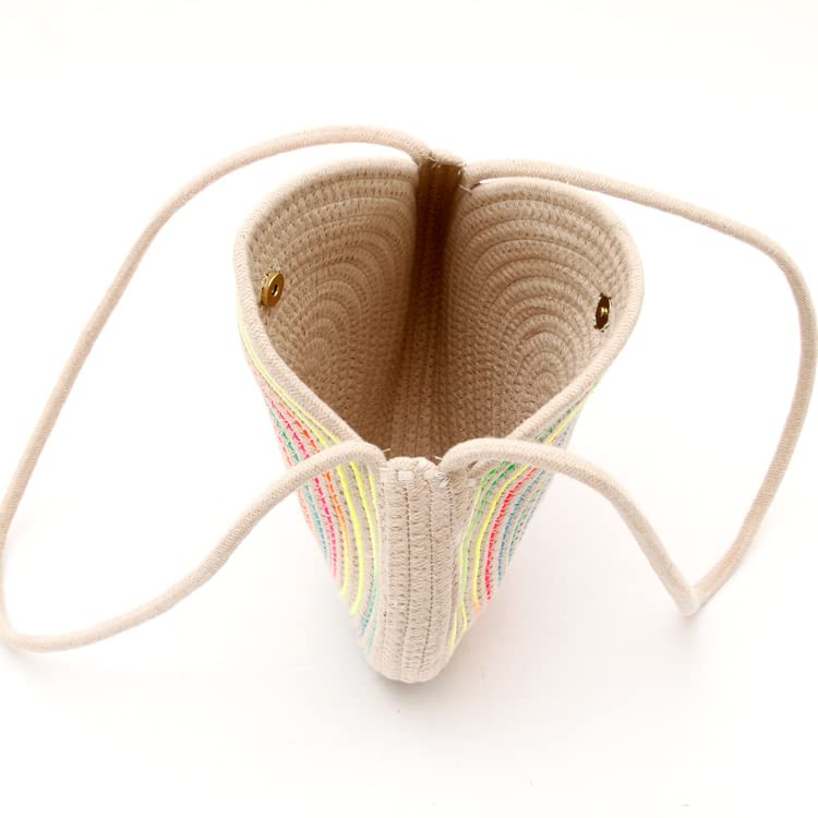 2022 Colorful Shoulder Hand -Handed Hook -Knitted Beach Bag Design Pattern Wallet Handmade Handbags