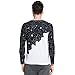 Jamickiki Men's Milk Printed Long Sleeve T-shirt