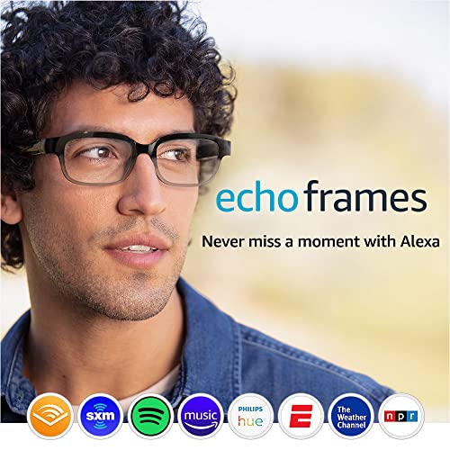 Echo Frames (2nd Gen) Smart audio glasses with Alexa Quartz Gray