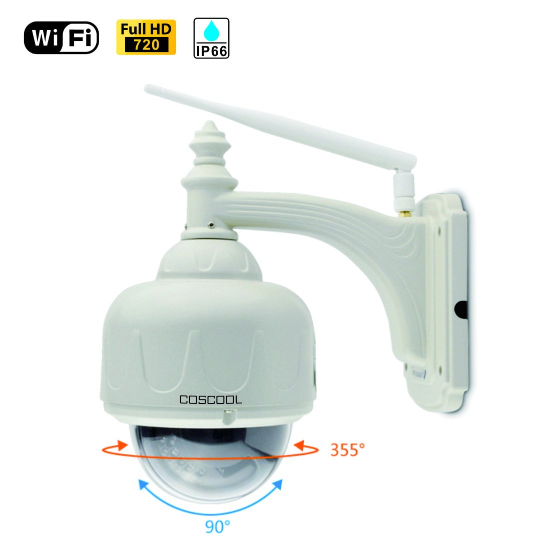 Buy CosCool IP Camera 720P Wireless,Outdoor/Waterproof,Surveillance