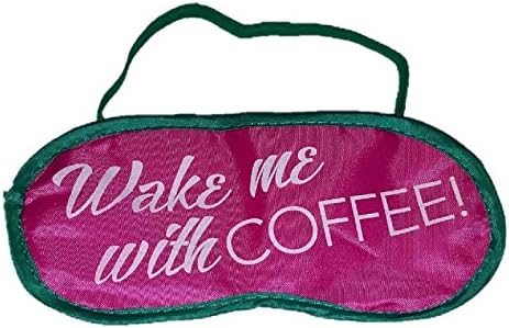 Sleep Eye Mask Cover Travel Blindfold Aid (Wake me with Coffee)