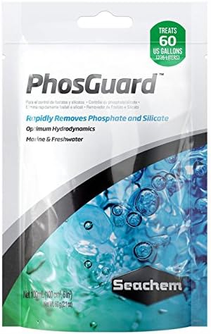 PhosGuard 100 mL Removes Phosphate and Silicate Treats 60 Gallons Aquarium Water Made in USA