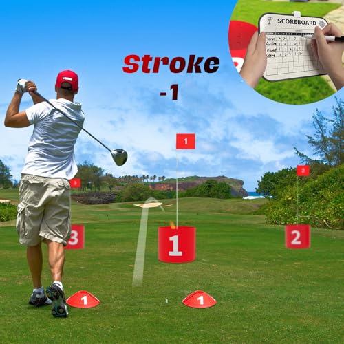 AONESY Maple Leaf Golf Game Golf Game Set with Buckets