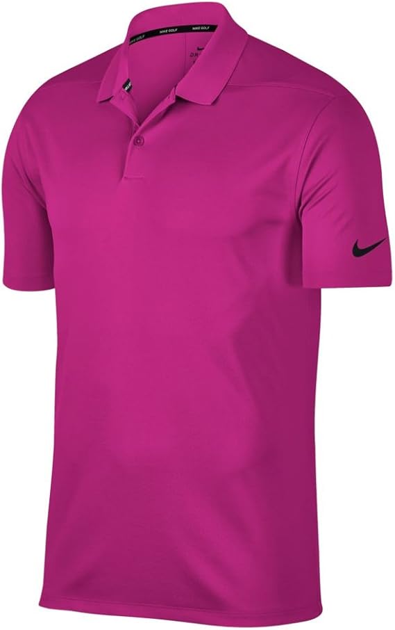Nike New DRI FIT Victory Solid Golf Polo Hyper Magenta