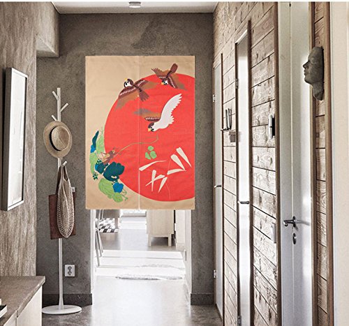 Wise Bird Door Curtain Japanese Noren Curtain Bedroom Doorway Door