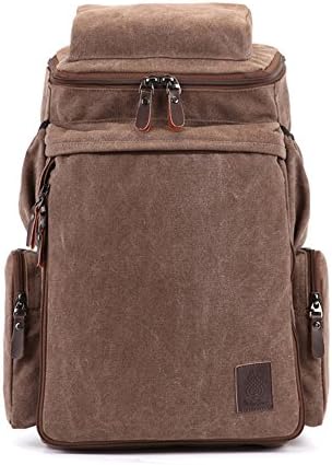 Alup カジュアルハイキングキャンバスバックパック アウトドア防水リュックサックスポーツ旅行トレッキングランニングレディースメンズ 色 ブラウン ぶらうん サイズ さいず 45l Tarunniketanpublicschool Com
