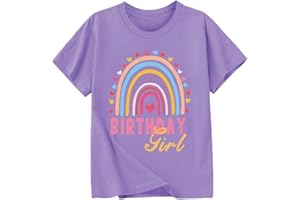 Goengmo Birthday Girl Shirt 2nd 3rd 4th 5th 6th 7th 8th 9th Girls Birthday Tshirts Cotton Short Sleeve Tees