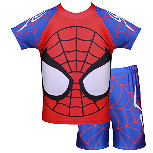 KISSI Toddler Boy Swimsuit Spiderman Rush Guard UPF50 SpiderMan Swim