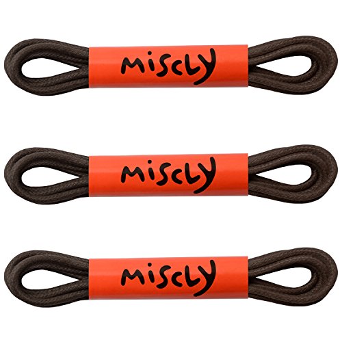 image for Waxed Thin Round Dress Shoelaces [3 Pairs] 3/32