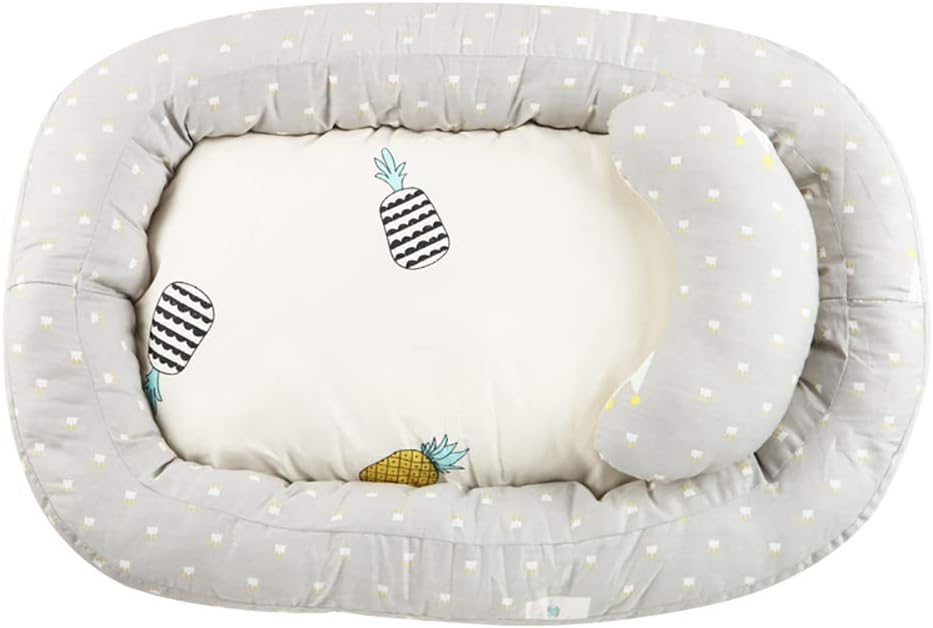 KOERIM Baby Bassinet for Bed Baby nest | Diaper Changing Bed Baby Lounger -100% Cotton Portable Crib for Bedroom/Travel Newborn Portable Crib …