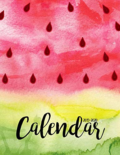 2019-2020 Calendar: Two Years | January 2019 to December 2020 Daily Weekly Monthly Calendar Planner With To Do List | Happy Watermelon Cover by Kim R. Jacquez