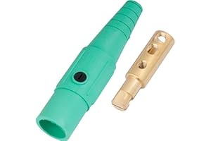MARINCO POWER PRODUCTS Marinco CLS40MB-E CLS Cam Type, Series 16 Inline, Single Pin Connector, 400 Amp, 600 Volt, 2/0-4/0 AWG, Male - Green (E)