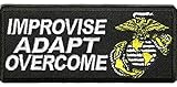 U.S. MARINE CORPS USMC IMPROVISE ADAPT OVERCOME PATCH - Color - Veteran Owned Business.