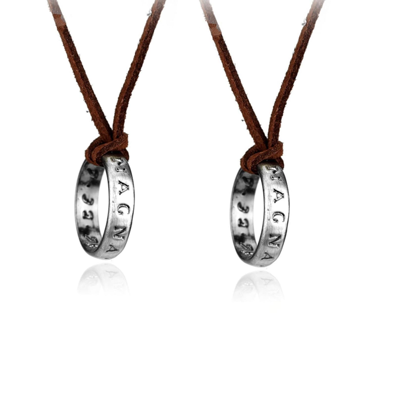 XHBTS Uncharted 4 Drake 20 Stickers and 2 Pack Engraved Ring Pendant Necklace Jewelry Unisex Cosplay Fans Gift