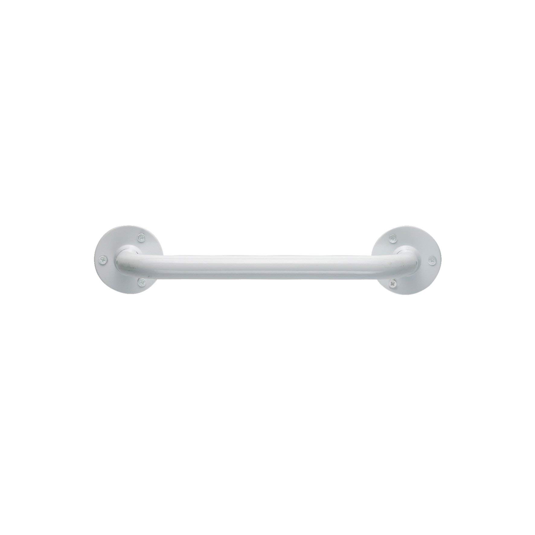 TATAY 30cm straight safety grab bar for bath and shower. White stainless steel. Diameter: 2.5cm