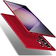 X-level Compatible with Samsung Galaxy S23 Ultra Case Slim Fit Soft TPU Ultra-Thin [Guardian Series] S23 Ultra Phone Back Cover Light Protective Matte Finish Coating Cases-Red