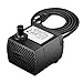 Ideashop Submersible Pump, Water Pump, Water Fountain Pump 90 GPH(350L/H, 4W) Portable Water Pump Mini Water Pump for Pond, Statuary, Aquarium, Fish Tank Fountain with 5.9ft(1.8m) Power Cord (Black)