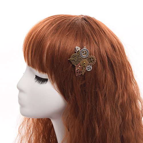 GRACEART Steampunk Gears Clock Hair pin - Image 3