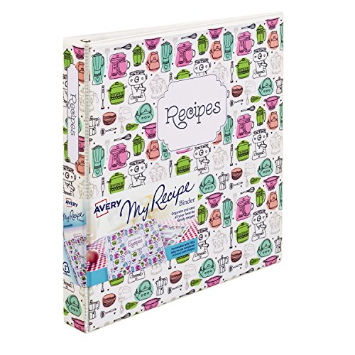 Avery my recipe durable binder, extra wide 1" slan…