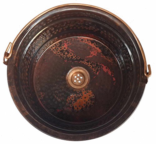 Egypt gift shops Lacquered Vessel Copper Bathroom Bucket Sink