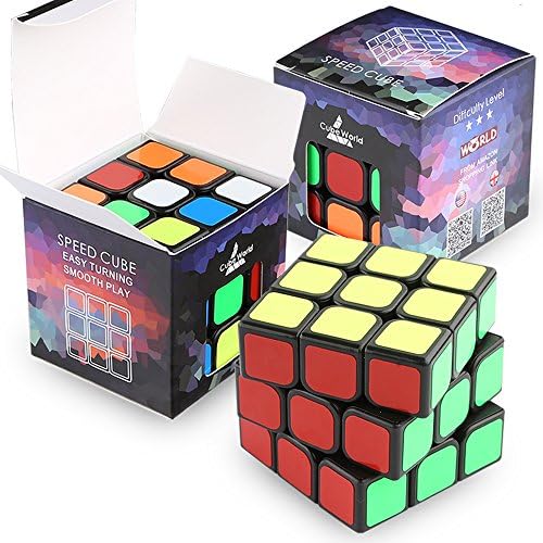 Speed Cube,Magic Cube,Cube World 3x3x3 Puzzle Magic Cube, 56mm Smoothly Quicky Twist Adjustable Speed Cube,Eco-friendly Durable Material ABS,Puzzle Cube For Kids Boys Toddler,Magic Cube