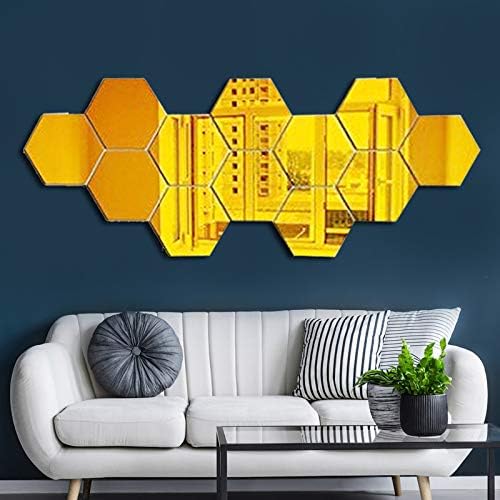 Hexagon Mirror Wall Stickers Black Removable Mirror Plastic Mirror Tiles Art Diy Home Decorative Hexagonal Acrylic Mirror Sheet For Home Living Room Bedroom Sofa Tv Background Wall Decal 12pcs Mirrors Baby Fcteutonia05 De