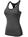 NELEUS Women's 3 Pack Dry Fit Compression Long Tank Top,8007,Blue,Grey,Red,US M,EU L