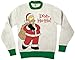 The Simpsons Homer Doh Ho Ho Off-White Ugly Christmas Sweater (Adult Medium)