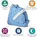 DMI Heel Cushion Protector Pillow to Relieve Pressure from Sores and Ulcers, Adjustable in Size, Bluethumb 1