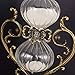 KSMA Vintage Engraving Hourglass 30 Minutes,LOVE 360° Rotating Hour Glass Sand Timer for Home Wedding Gift with White Sand