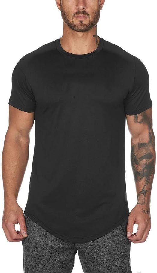 Natural Athlet Oversize Fitness T-Shirt Für Herren – Weites, Langes Shirt Für Gym, Workout & Alltag