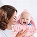 Colorful Newborn Baby Wrap Swaddle Blanket, Baby Kids Toddler Knit Blanket Swaddle Sleeping Bag Stroller Wrap for 0-17 Month Baby (Cotton Pink)