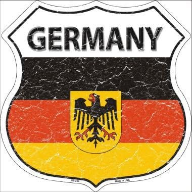 Rancho Denaro HS-259 Germany Country Flag Highway Shield Metal Sign