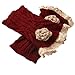 Yougao Women's Winter Lace Leg Warmer Crochet Knit Boot Socks