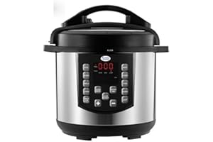 Alpine Cuisine Electric Digital Pressure Cooker 12 Set Multifunction | Durable Aluminum Cooking Pot Non-Stick Coating | 12 Presenting Different Functions & 10 Safety Mechanisms | Color Box Packing