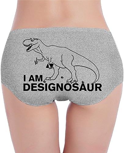 TTTFU Women's Low Waist Briefs Cotton Soft Dinosaur Ladies Hiphuggers Underwear Panties Seamless Underwear Invisible Bikini