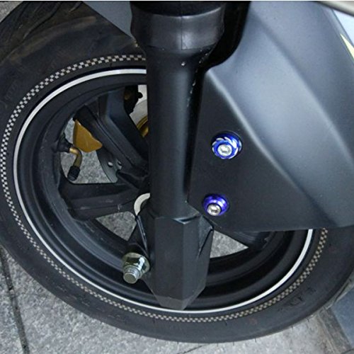 Shells 20PCS Motorbike License Plate Frame Bolt Screw Auto Car Decorate Hex Head Bolts Screws Fasteners,Cool Wind Red