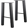 TC-HOMENY Furniture Legs 16 inches Table Legs Set of 2 Bench Legs Industry Metal Coffee Table