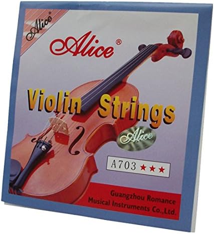 Silver Wound 4/4 Violin Strings 1 Set for Alice A703 Stainless Steel Core Nickel